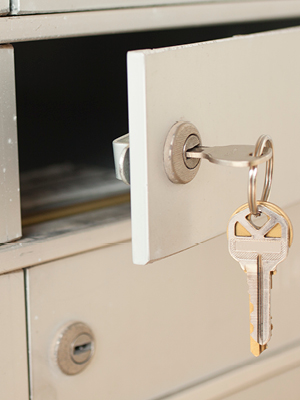key opening a lockbox