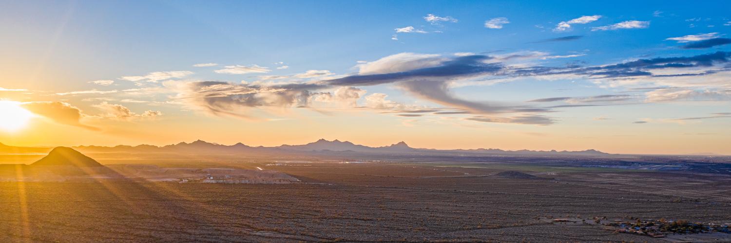 landscape of a sunset