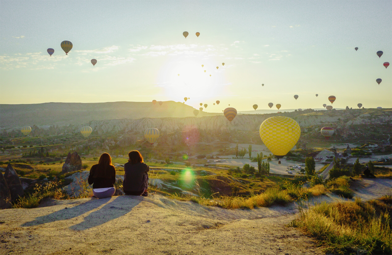 hot air balloons