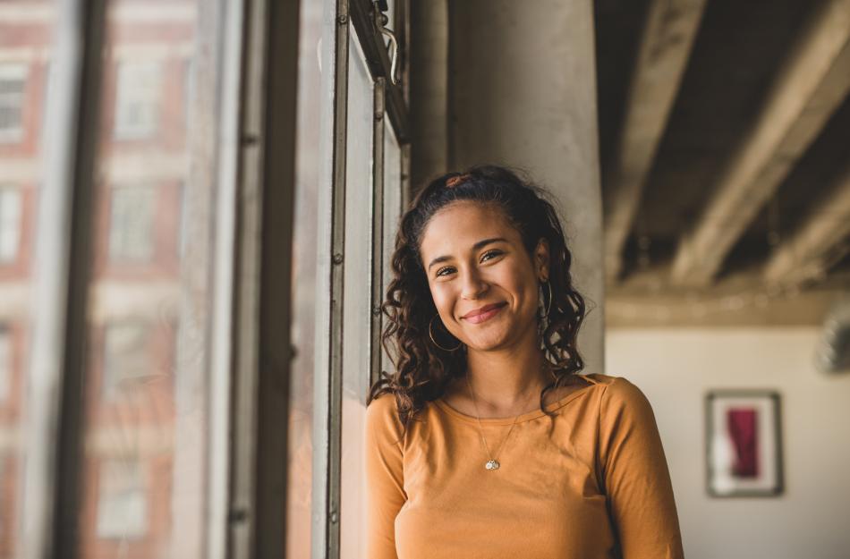 girl smiling