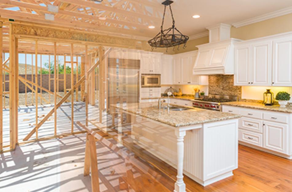 kitchen under construction