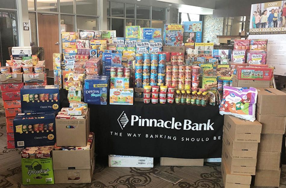 picture of a table with canned goods on it